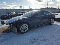 Salvage cars for sale from Copart Chicago Heights, IL: 2016 Tesla Model S