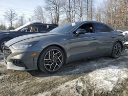 Salvage cars for sale at Waldorf, MD auction: 2021 Hyundai Sonata N Line