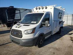 Salvage trucks for sale at Indianapolis, IN auction: 2016 Ford Transit T-350 HD