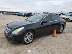 Salvage cars for sale from Copart Houston, TX: 2011 Infiniti G37 Base