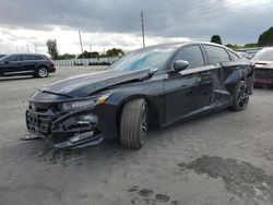 Salvage cars for sale at Miami, FL auction: 2018 Honda Accord Sport