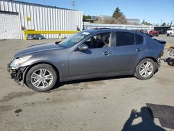 Salvage cars for sale at Vallejo, CA auction: 2015 Infiniti Q40