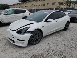 Salvage cars for sale at Opa Locka, FL auction: 2022 Tesla Model 3