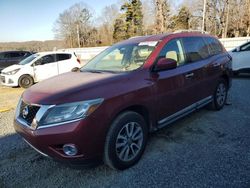 Salvage cars for sale from Copart Concord, NC: 2013 Nissan Pathfinder S