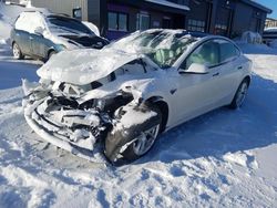 Salvage cars for sale at Montreal Est, QC auction: 2021 Tesla Model 3