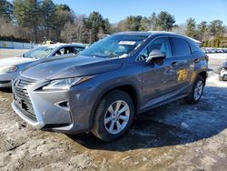 Salvage cars for sale at Mendon, MA auction: 2016 Lexus RX 350 Base