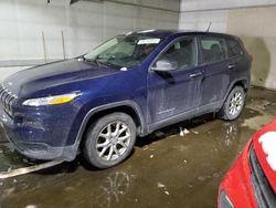 Salvage cars for sale from Copart Portland, MI: 2015 Jeep Cherokee Sport