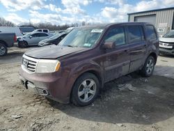 Salvage cars for sale at Duryea, PA auction: 2013 Honda Pilot EXL