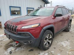 Jeep salvage cars for sale: 2015 Jeep Cherokee Trailhawk