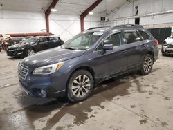 Salvage cars for sale at Center Rutland, VT auction: 2017 Subaru Outback 2.5I Limited