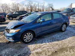 Honda salvage cars for sale: 2012 Honda Civic EX