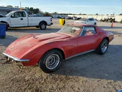 Salvage cars for sale at Harleyville, SC auction: 1972 Chevrolet Corvette