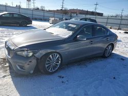 Salvage cars for sale at Chicago Heights, IL auction: 2020 Infiniti Q50 Pure