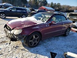 Salvage cars for sale at Mendon, MA auction: 2007 Mercedes-Benz CLK 550