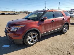 Salvage cars for sale at Colorado Springs, CO auction: 2014 Ford Explorer Limited