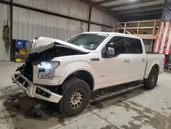 Salvage trucks for sale at Sikeston, MO auction: 2015 Ford F150 Supercrew