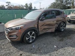 Salvage cars for sale from Copart Riverview, FL: 2017 Hyundai Tucson Limited