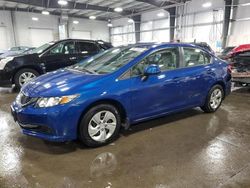 Salvage Cars with No Bids Yet For Sale at auction: 2013 Honda Civic LX