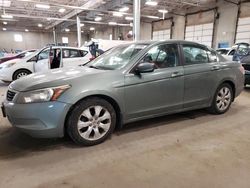 Salvage cars for sale at Blaine, MN auction: 2008 Honda Accord EXL