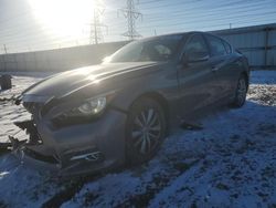 Salvage cars for sale at Elgin, IL auction: 2015 Infiniti Q50 Base