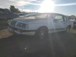 Salvage cars for sale at Martinez, CA auction: 1986 Ford Thunderbird