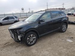 Salvage cars for sale at Chicago Heights, IL auction: 2018 Toyota Rav4 HV LE