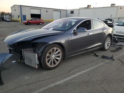 Salvage cars for sale at Vallejo, CA auction: 2017 Tesla Model S