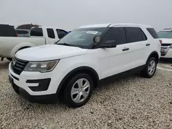 Salvage cars for sale at Taylor, TX auction: 2017 Ford Explorer Police Interceptor