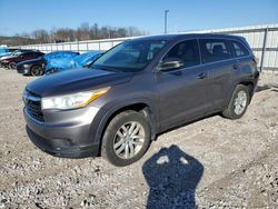 Salvage cars for sale at Lawrenceburg, KY auction: 2014 Toyota Highlander LE