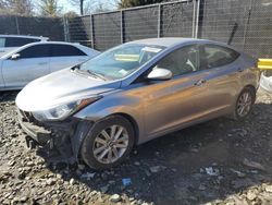 Salvage cars for sale at Waldorf, MD auction: 2015 Hyundai Elantra SE