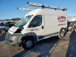 Salvage trucks for sale at Pennsburg, PA auction: 2017 Dodge RAM Promaster 2500 2500 High