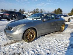 Salvage cars for sale at Finksburg, MD auction: 2004 Infiniti G35