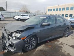 Salvage cars for sale at auction: 2017 Honda Civic LX