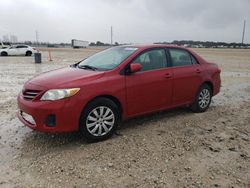 Salvage cars for sale from Copart New Braunfels, TX: 2013 Toyota Corolla Base