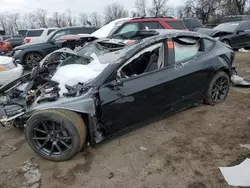 Salvage cars for sale at Baltimore, MD auction: 2023 Tesla Model 3