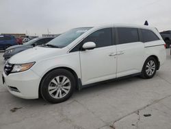 Salvage cars for sale at Grand Prairie, TX auction: 2015 Honda Odyssey EX