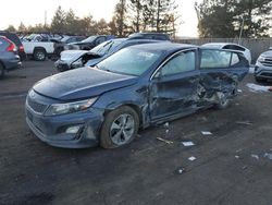 Salvage cars for sale at Denver, CO auction: 2015 KIA Optima Hybrid