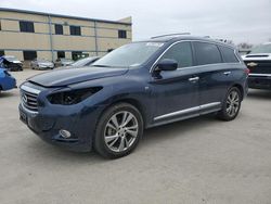 Salvage cars for sale at Wilmer, TX auction: 2015 Infiniti QX60