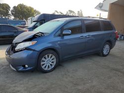 Salvage cars for sale at auction: 2016 Toyota Sienna XLE