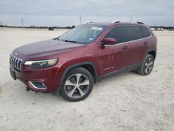 Salvage cars for sale from Copart New Braunfels, TX: 2019 Jeep Cherokee Limited