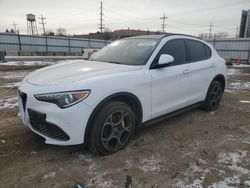 Salvage cars for sale at Chicago Heights, IL auction: 2018 Alfa Romeo Stelvio Sport