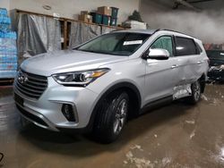 Hyundai salvage cars for sale: 2018 Hyundai Santa FE SE