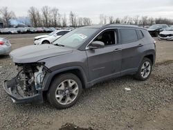 Jeep salvage cars for sale: 2021 Jeep Compass Limited