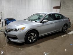 Salvage cars for sale at Leroy, NY auction: 2017 Honda Accord LX