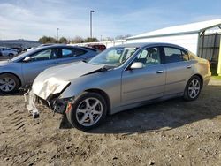 Salvage cars for sale at Sacramento, CA auction: 2003 Infiniti G35