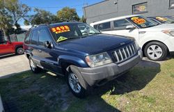 Jeep salvage cars for sale: 2004 Jeep Grand Cherokee Laredo