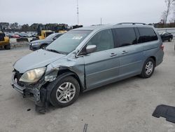 Honda salvage cars for sale: 2007 Honda Odyssey EXL