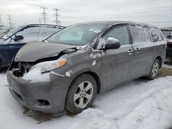 Salvage cars for sale at Elgin, IL auction: 2012 Toyota Sienna