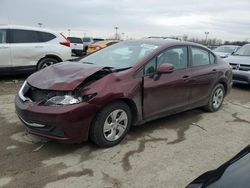 Salvage cars for sale at Indianapolis, IN auction: 2013 Honda Civic LX