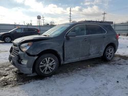 Salvage cars for sale at Chicago Heights, IL auction: 2017 Chevrolet Equinox LT